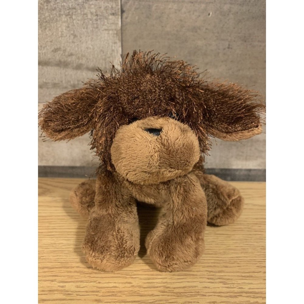 Ganz Webkins HM195 Brown Dog Plush Stuffed Animal Toy 10" Laying Dog No Code
